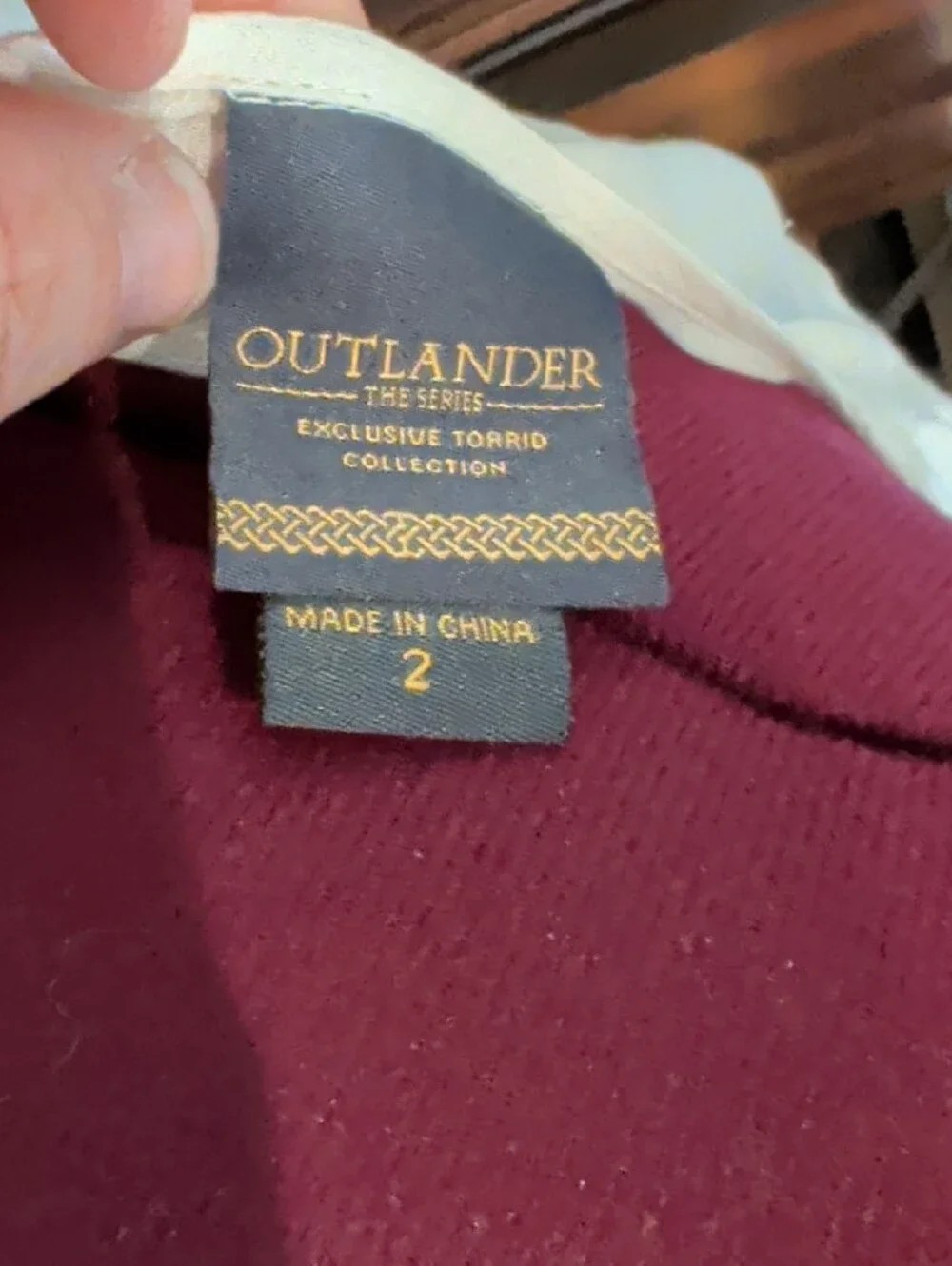 torrid Outlander Ivory Long Sleeve Peasant Blouse